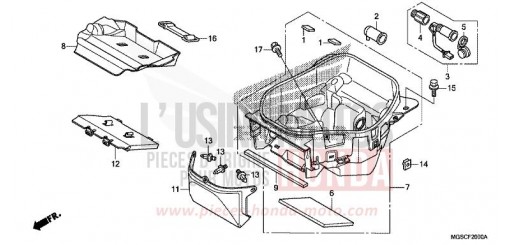 COMPARTIMENT A BAGAGES NC700DC de 2012